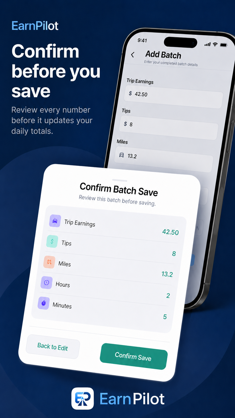 Confirm Batch Save